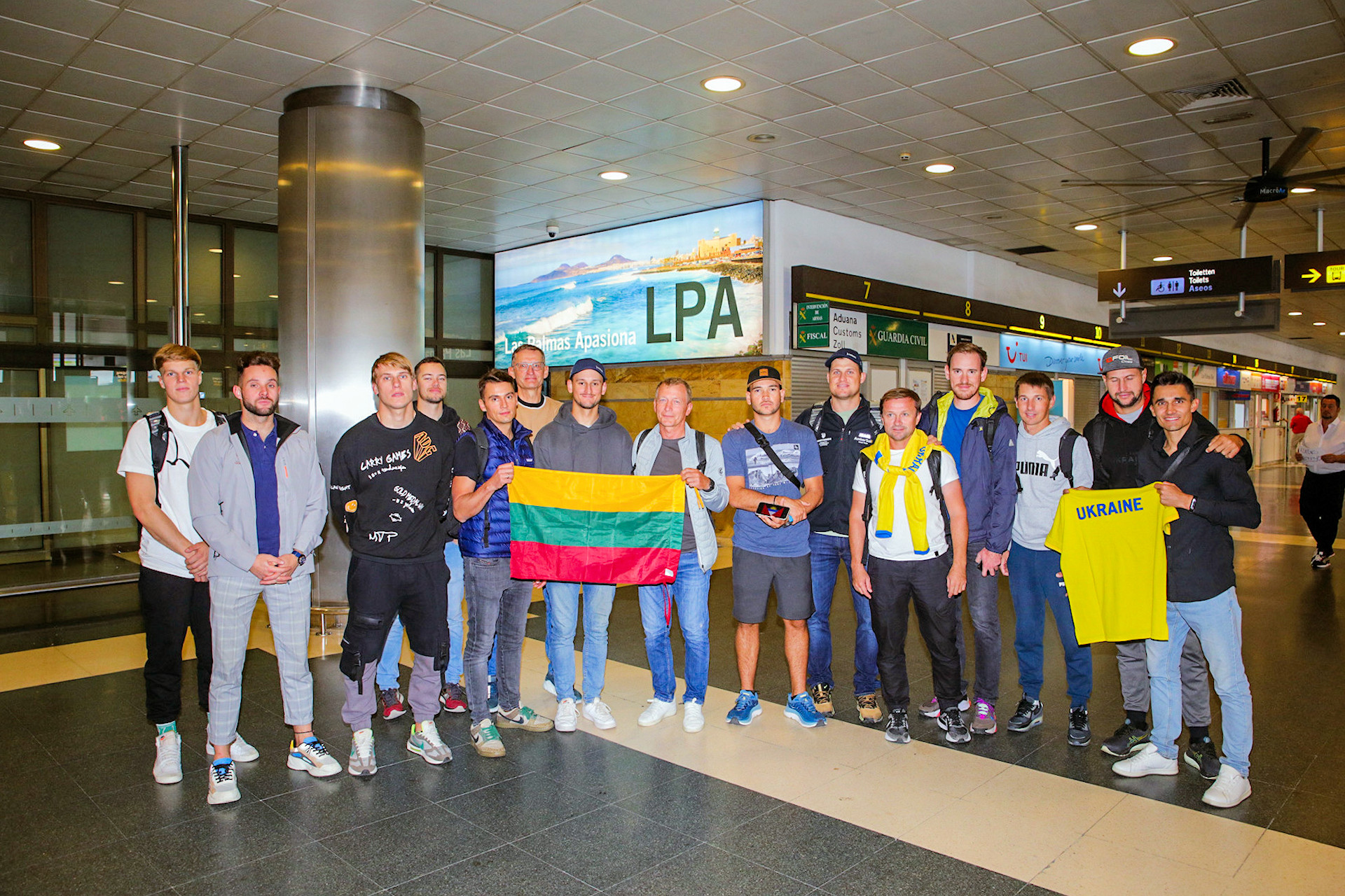 SSL Team Lithuania and SSL Team Ukraine arrive in Gran Canaria!